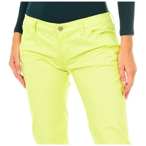 Pantalone Lungo In Tessuto Elasticizzato 3y5j06-5nxyz Donna - Foto 3