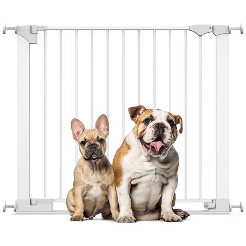 Bettacare Cancelletto Per Cani Safestep, Bianco, 89cm - 96cm, Passaggio Extra Basso, Apertura Extra Larga Di 74cm - Foto 1