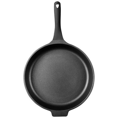 Padella PRO 32 cm in Alluminio Pressofuso - Rivestimento Antiaderente a 3 Strati Senza PFOA - Manico Soft Touch - Compatibile con Tutti i Piani Cottura compresa l'induzione- Made in Italy - Foto 3