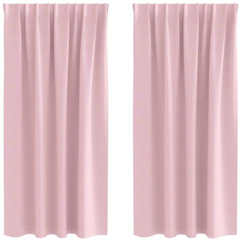 Tende Blackout con Anelli 2 pcs Rosa baby 175 x 140 cm - Foto 1
