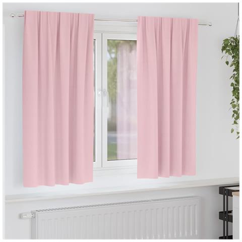 Tende Blackout con Anelli 2 pcs Rosa baby 175 x 140 cm - Foto 2