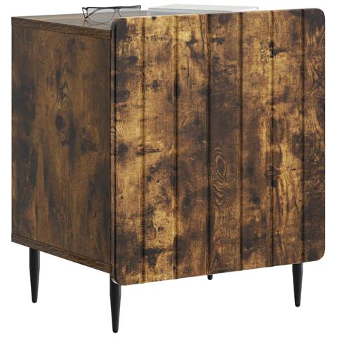Armadio da Notte Rovere Fumo 43 x 34,5 x 52 cm - Foto 2