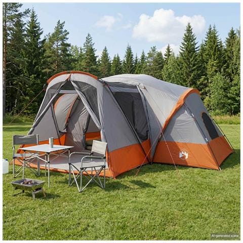 Tenda a capanna con copertura impermeabile 10 persona - Foto 2