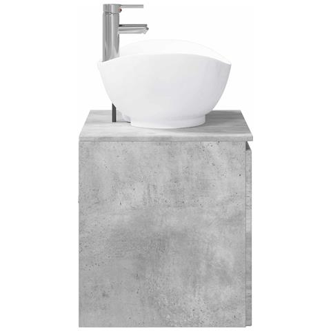 Set di mobili per il bagno Grigio Cemento Legno ingegnerizzato - Foto 2