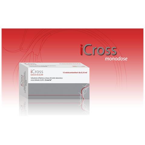 Icross Soluzione Oftalmica Acido Ialuronico Cross-Linkato 0,2% 15 Monodosi da 0,35 ml - Foto 1