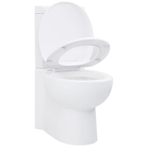 Vaso WC in Ceramica da Bagno ad Angolo Bianco - Foto 2