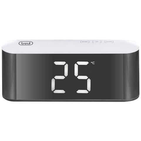 Orologio Sveglia Digitale Con Termometro E Grande Display Ec 883 Bl Bianco - Foto 3