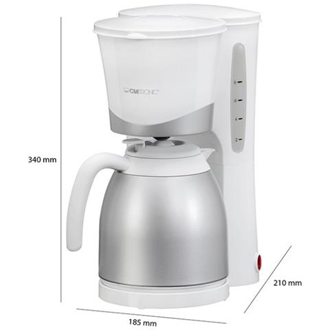 Macchina Caffè Americano KA 3327 10 Tazze Potenza 870W Colore Bianco - Foto 6