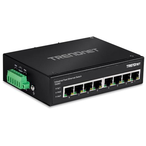 8-port Ind. Fast Eth Switch Din-rail - Foto 1