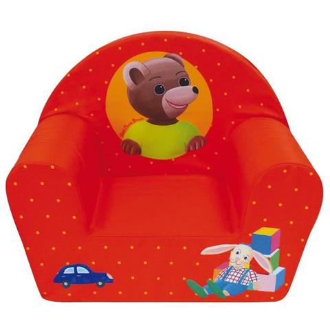 Fun House 712.583 Piccolo Orso Club Poltrona Per Bambino Schiuma / Custodia Rosso Poliestere 52 X 33 X 42 Cm - Foto 4