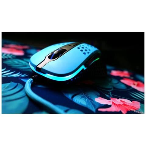 M4 Rgb Mouse Usb Tipo A Ottico 16000 Dpi Mano Destra (M4 Rgb Wired Optical Gaming Mouse Usb 400-16000 Dpi Omron Switches 125-1000 Hz Adjustable Rgb Blue)  - Foto 2