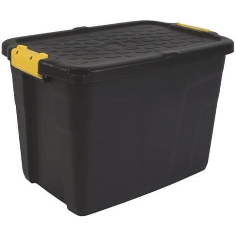 Contenitore Multiuso In Polipropilene 60l Nero / giallo 2004420130 - Foto 1
