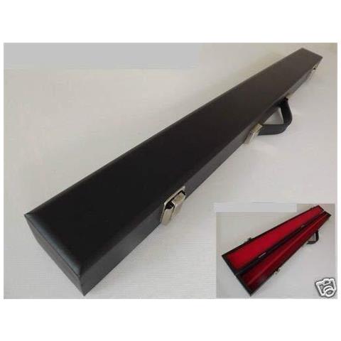 Caso Duro Nero Spunto Per 57 2 Pezzi Pool Snooker Biliardo Cues - Interno Rosso - Foto 1