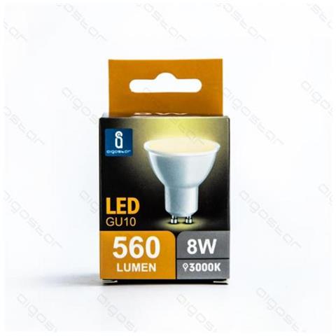 Faretto Led Gu10 A5 8w 560 Lumen Color Box 3000k Luce Calda Misura D50h55mm Equivale A 55w Incandescenza - Foto 2