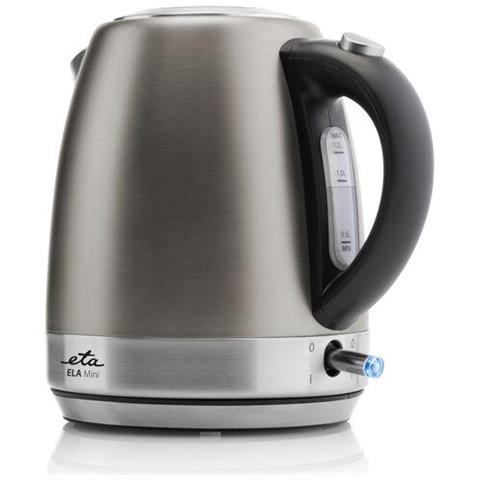 Bollitore Ela Mini 859990040 Standard, 2100 W, 1,2 L, Acciaio Inossidabile, Base Girevole A 360°, Grigio - Foto 2