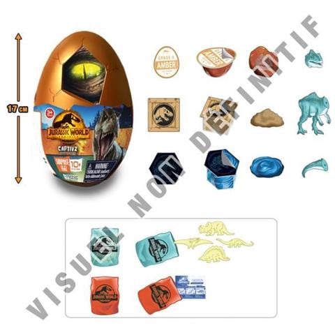 Jurassic World Dominion - Dinosauro Nel Suo Uovo A Sorpresa - 17 Cm - Dai 3 Anni - Foto 1