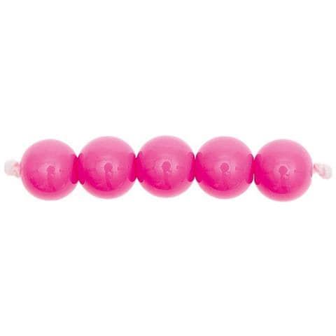 24 Perle Rotonde 10 Mm - Fucsia - Foto 1