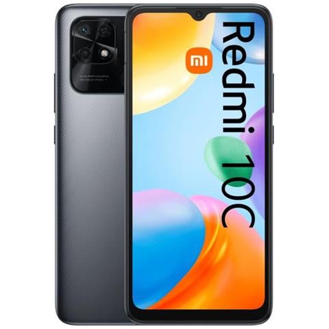 Redmi 10C 64 GB 4G /LTE Dual Sim Display 6.71" HD+ Slot Micro SD Fotocamera 50 Mpx Android Graphite Gray - Foto 1