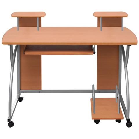 Scrivania Da Computer Marrone 110x52x88,5 Cm Legno Multistrato - Foto 5