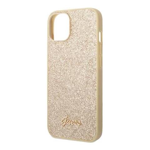 Hard Cover Glitter Flakes Metal Logo Gold, For Iphone 14 Plus, Guhcp14mhggshd (guhcp14mhggshd) - Foto 1