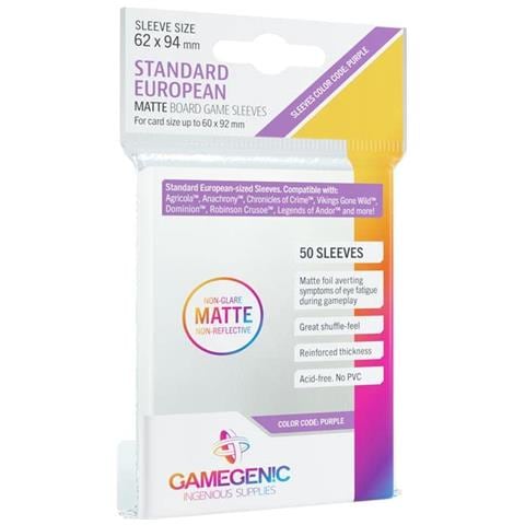 Buste Opache Per Giochi Da Tavolo Confezione Da 50 Buste Opache Buste Per Carte Da 62 X 94 Mm Ottimizzate Per Giochi Di Carte Standard Europei Protezione Premium Delle Carte Ffg Codice Colore Viola Prodotto Da - Foto 1