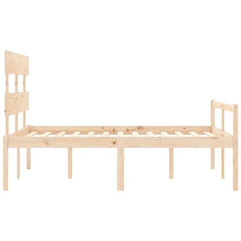 Giroletto Con Testiera 140x200 Cm In Legno Massello - Foto 2