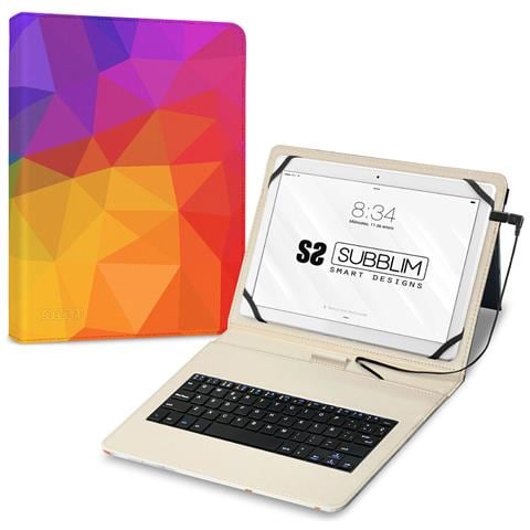 Tastiera Bluetooth Con Supporto Per Tablet Subkt1-usb053 Qwerty In Spagnolo Multicolore Spagnolo - Foto 1