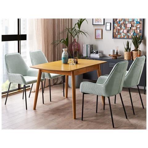 Tavolo Da Pranzo Estensibile Toms Marrone 100/130 Cm 80 Cm Legno - Foto 1