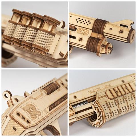 Puzzle 3d In Legno | Fucile Terminator - Foto 6