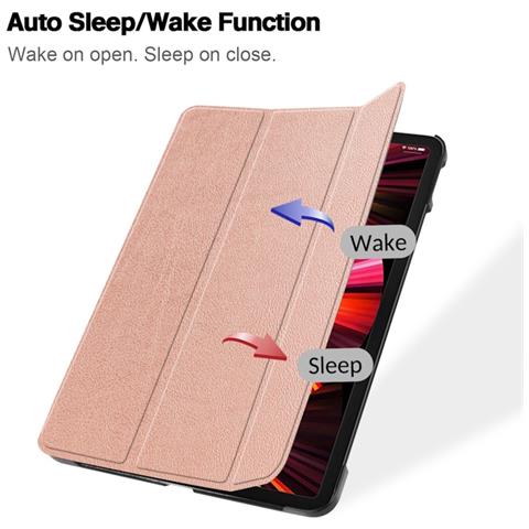 Iilike Eco-leather Case Lenovo Tab P12 12.7'' (2023) Rose Gold - Foto 8