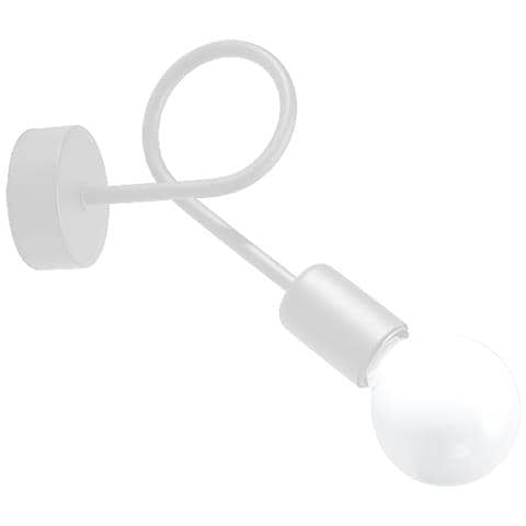 Lampada Da Parete Loop Bianco Sl. 1430 - Industriale Lampade Da Parete Bianco 20x25x8 Cm - Foto 1