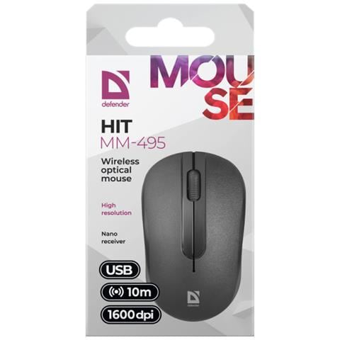 Hit Mm-495 Mouse Ambidestro Rf Wireless Ottico 1600 Dpi - Foto 4