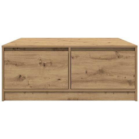Tavolino Salotto con Cassetti Rovere Artigianale 100x100x40 cm - Foto 2