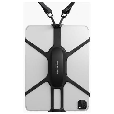 Vonmhlen Infinity Max Tracolla Tablet Metallo, Polietilene Tereftalato Riciclato (rpet), Silicone Nero - Foto 1