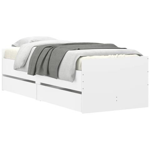 Giroletto Con Cassetti Bianco 90x190 Cm - Foto 3