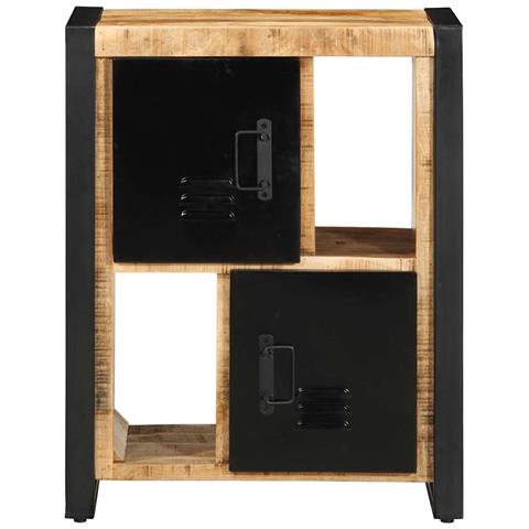 Credenza 55x35x70 Cm In Legno Massello Di Mango Grezzo - Foto 2