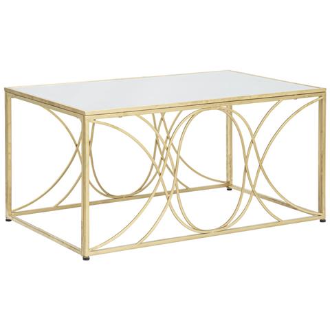 Tavolino Mf552 - Oro - Metallo - 90x60x45 Cm - Foto 1