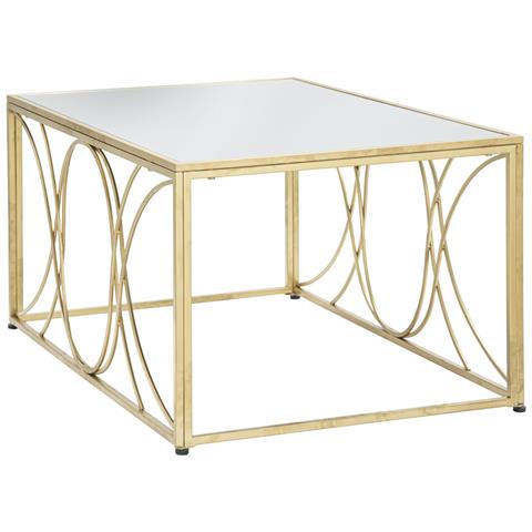 Tavolino Mf552 - Oro - Metallo - 90x60x45 Cm - Foto 2
