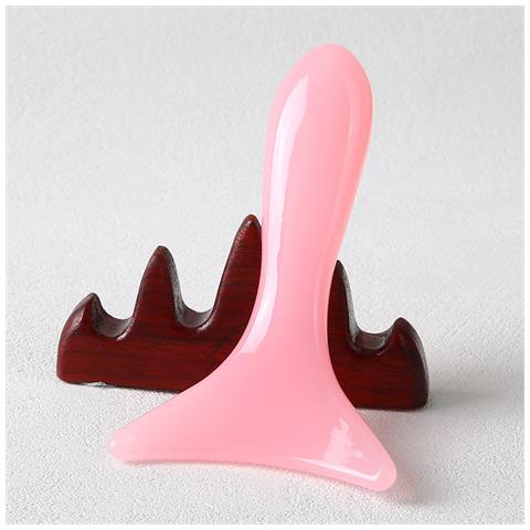 Strumento Per Massaggio Gua Sha In Resina Pink - Foto 1
