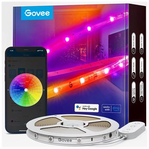 RGBIC Wi-Fi + Bluetooth LED Strip Lights With Protective Coating Striscia LED intelligente Wi-Fi /Bluetooth - Foto 1