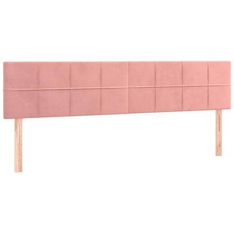 Letto a Molle con Materasso e LED Rosa 120x190 cm in Velluto - Foto 9
