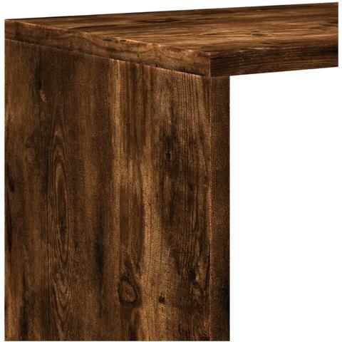 Libreria Divisoria 3Ripiani Rovere Fumo 123x29x123cm Truciolato - Foto 9