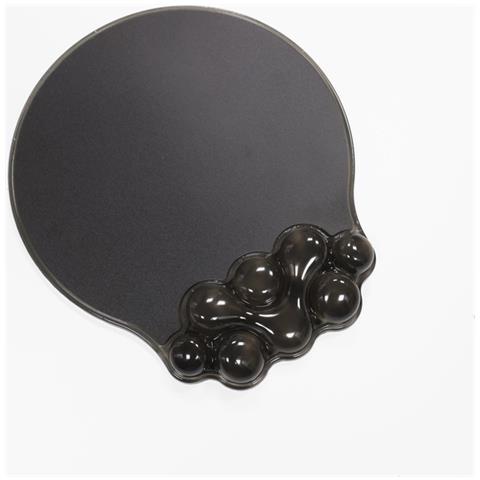 Tappetino Per Mouse In Silicone Trasparente: Comfort Ergonomico Per Il Tuo Polso Black - Foto 1