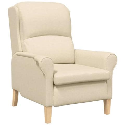 poltrona Crema 76 x 94 x 102 cm Tessuto - Foto 1