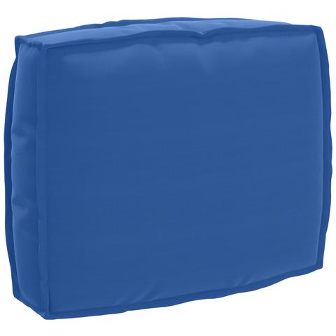 Cuscino per schienale pallet Blu reale 50 x 40 x 12 cm - Foto 1