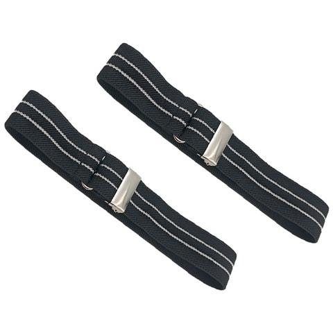 Fasce Elastiche Reggimaniche - Bracciali Regolabili Per Uomo E Donna Black - Foto 2