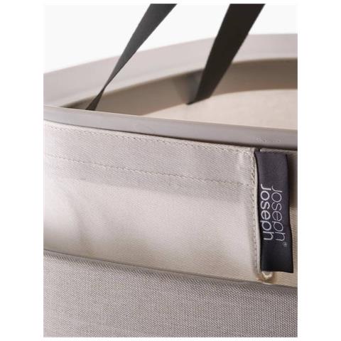 Cesto Bucato Tota One 60 Litri Ideale Per Lenzuola E Asciugamani Borsa Rimovibile Manici Facili Da Afferrare Design Elegante Colore Naturale - Foto 2