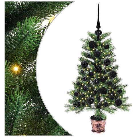 Albero di Natale con 150 LED con supporto Verde 90 cm PE - Foto 1