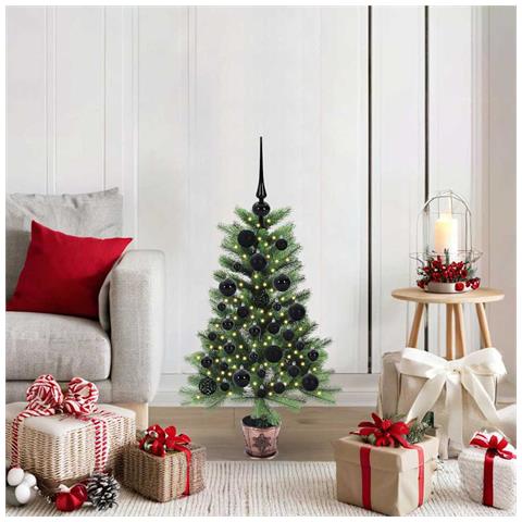 Albero di Natale con 150 LED con supporto Verde 90 cm PE - Foto 2