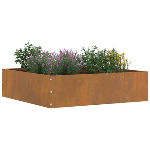 Bordura per Prato 6 pcs Ruggine 50 x 50 x 13 cm - Foto 2